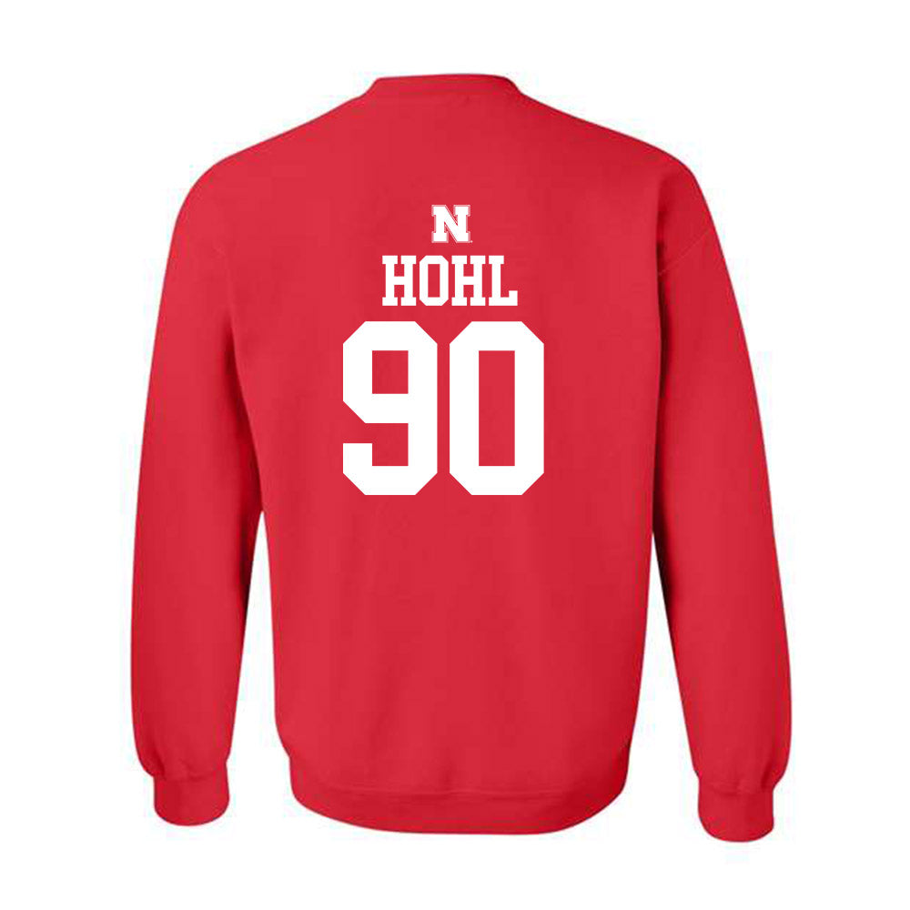 Nebraska - NCAA Football : John Hohl - Generic Shersey Crewneck Sweatshirt-1
