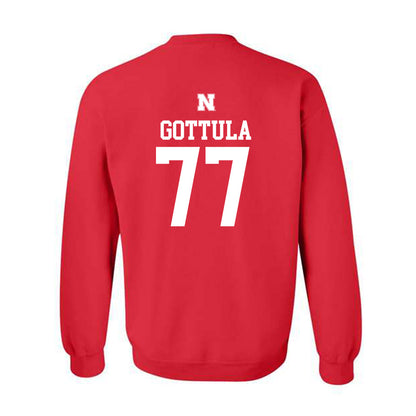 Nebraska - NCAA Football : Gunnar Gottula - Generic Shersey Crewneck Sweatshirt-1