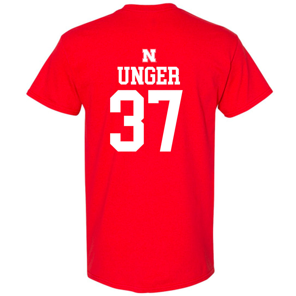 Nebraska - NCAA Baseball : J'Shawn Unger - Generic Shersey T-Shirt-1