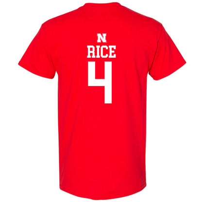 Nebraska - NCAA Men's Basketball : Colin Rice - Generic Shersey T-Shirt-1