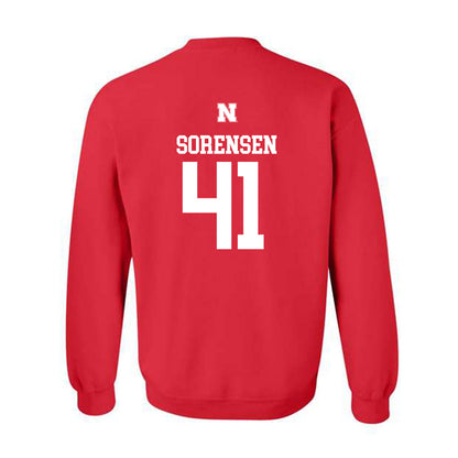 Nebraska - NCAA Football : Luke Sorensen - Generic Shersey Crewneck Sweatshirt-1