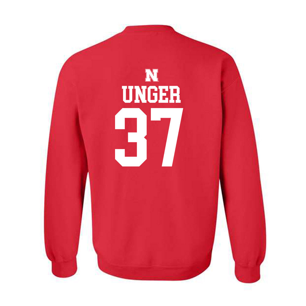 Nebraska - NCAA Baseball : J'Shawn Unger - Generic Shersey Crewneck Sweatshirt-1
