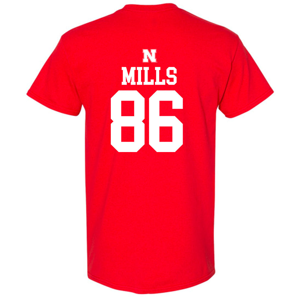 Nebraska - NCAA Football : Cortez Mills - Generic Shersey T-Shirt-1