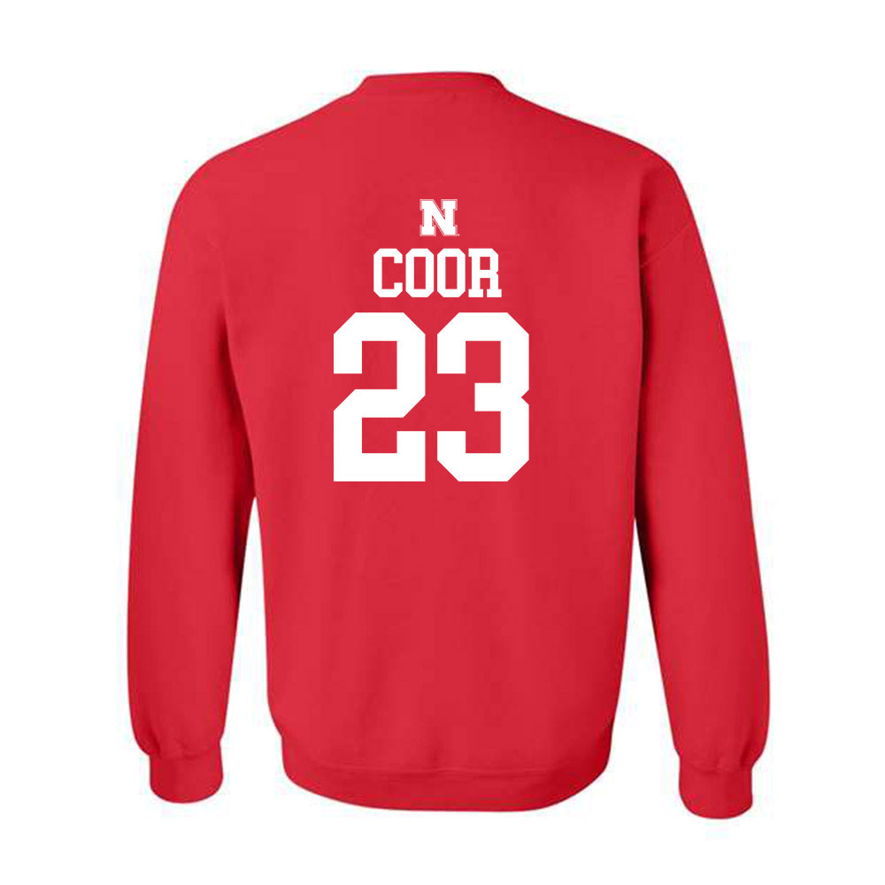 Nebraska - NCAA Softball : Hannah Coor - Generic Shersey Crewneck Sweatshirt-1