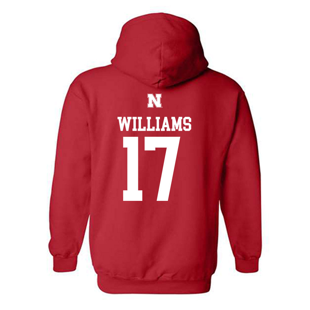 Nebraska - NCAA Women's Volleyball : Keoni Williams - Generic Shersey Hooded Sweatshirt-1