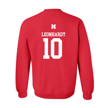Nebraska - NCAA Men's Basketball : Trevan Leonhardt - Generic Shersey Crewneck Sweatshirt-1