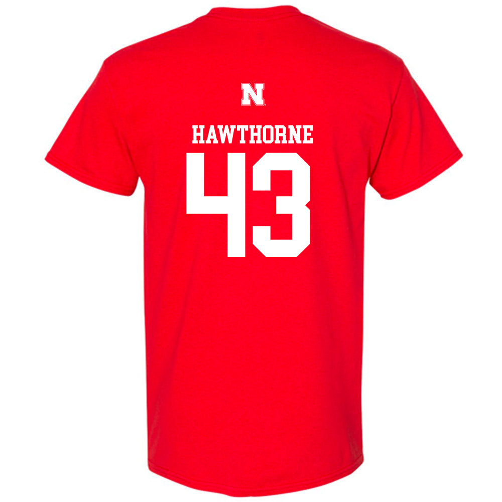 Nebraska - NCAA Football : Will Hawthorne - Generic Shersey T-Shirt-1