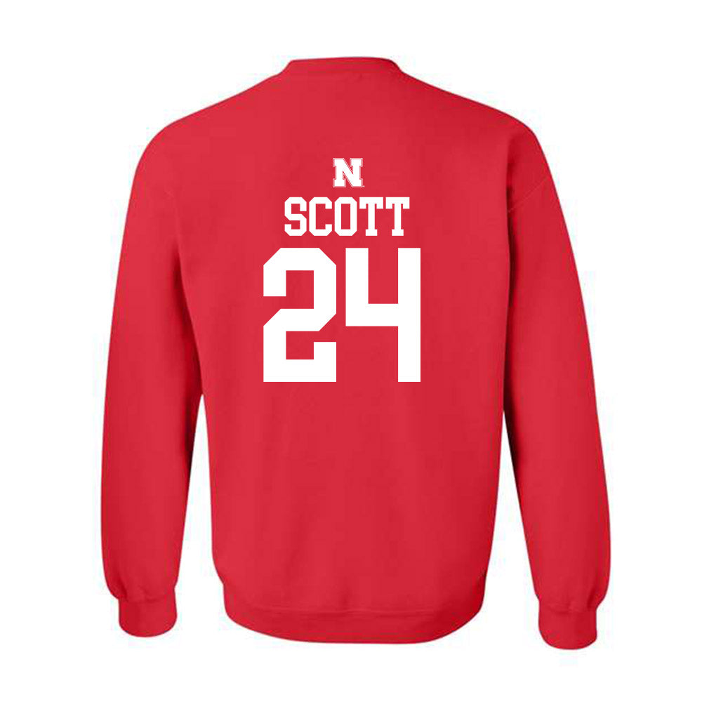 Nebraska - NCAA Football : Nalin Scott - Generic Shersey Crewneck Sweatshirt-1