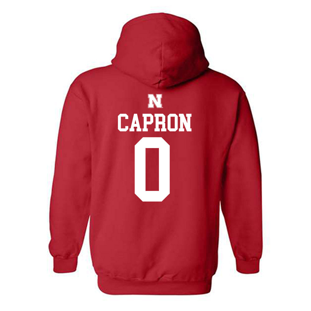 Nebraska - NCAA Women's Bowling : Karina Capron - Generic Shersey Hooded Sweatshirt-1