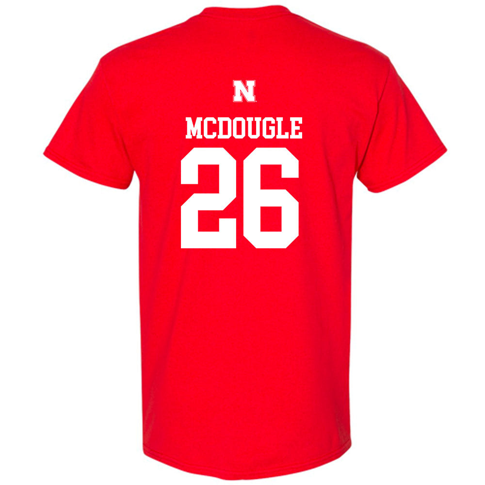 Nebraska - NCAA Football : Dwayne Mcdougle - Generic Shersey T-Shirt-1