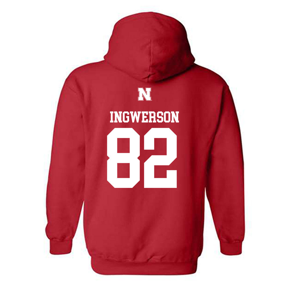 Nebraska - NCAA Football : Eric Ingwerson - Generic Shersey Hooded Sweatshirt-1