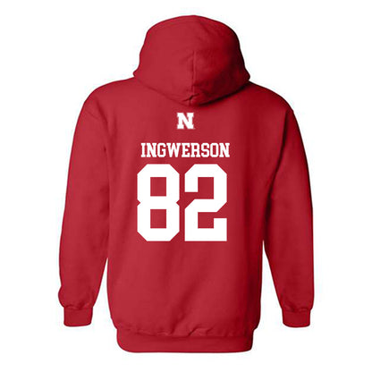 Nebraska - NCAA Football : Eric Ingwerson - Generic Shersey Hooded Sweatshirt-1