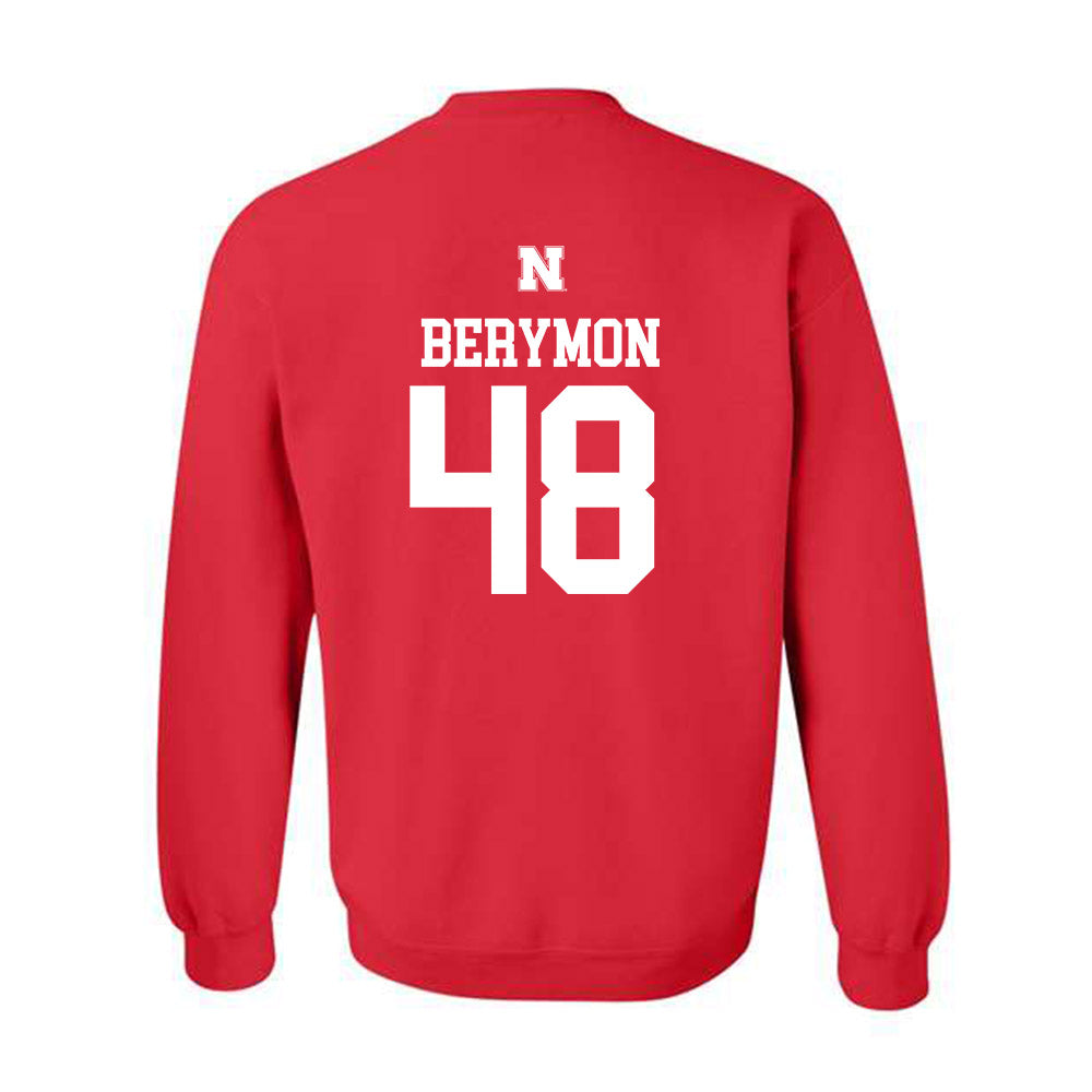 Nebraska - NCAA Football : Dylan Berymon - Generic Shersey Crewneck Sweatshirt-1