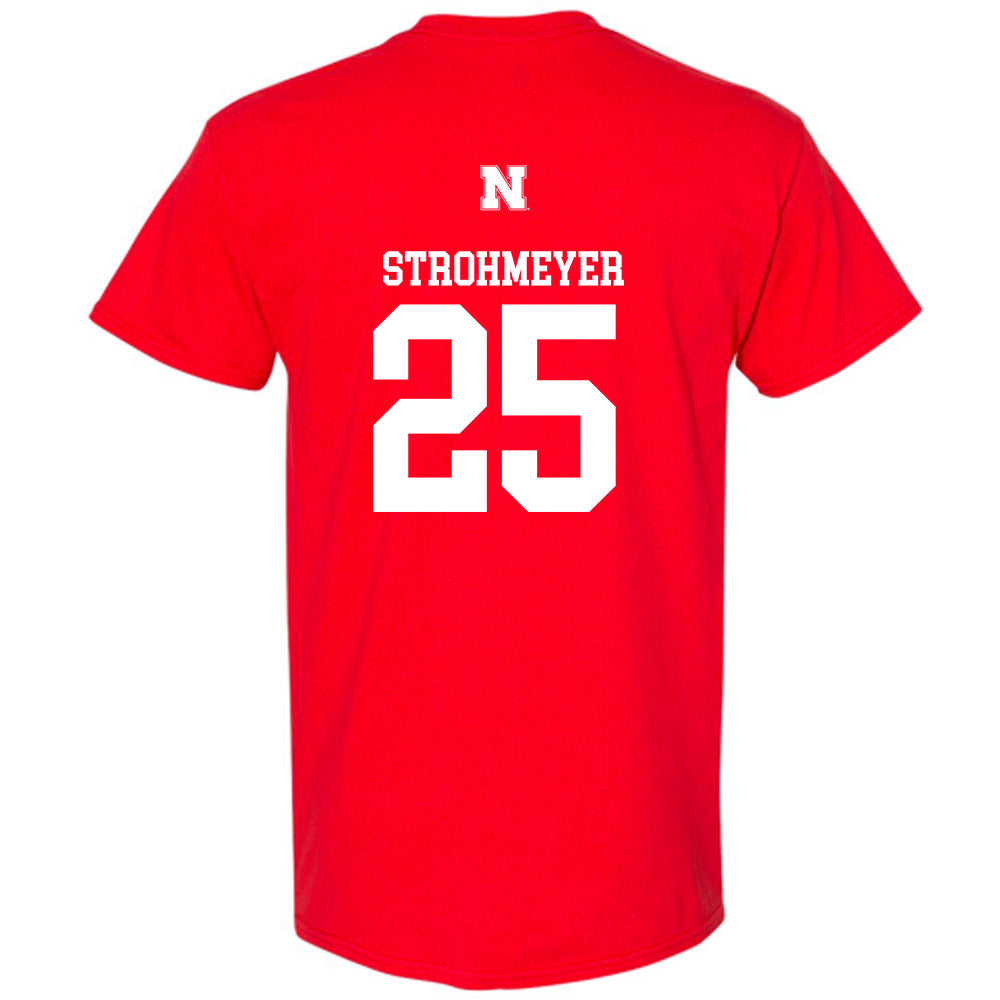 Nebraska - NCAA Baseball : Reed Strohmeyer - Generic Shersey T-Shirt-1