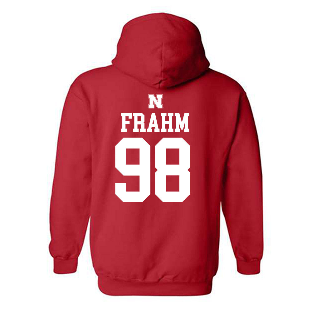 Nebraska - NCAA Softball : Jordyn Frahm - Generic Shersey Hooded Sweatshirt-1