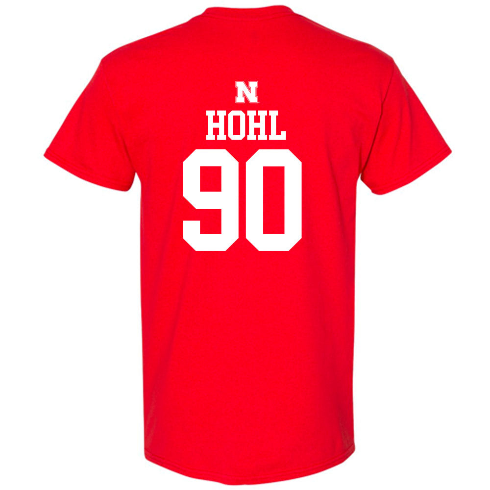 Nebraska - NCAA Football : John Hohl - Generic Shersey T-Shirt-1
