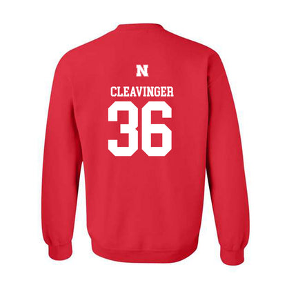 Nebraska - NCAA Baseball : Grant Cleavinger - Generic Shersey Crewneck Sweatshirt-1