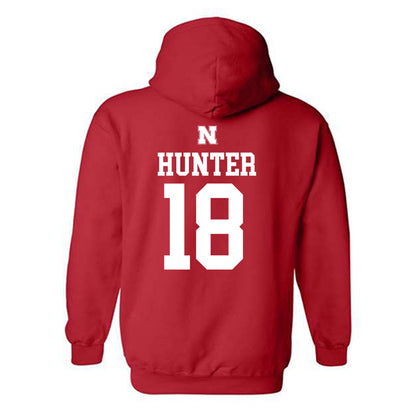 Nebraska - NCAA Women's Volleyball : Ryan Hunter - Generic Shersey Hooded Sweatshirt-1