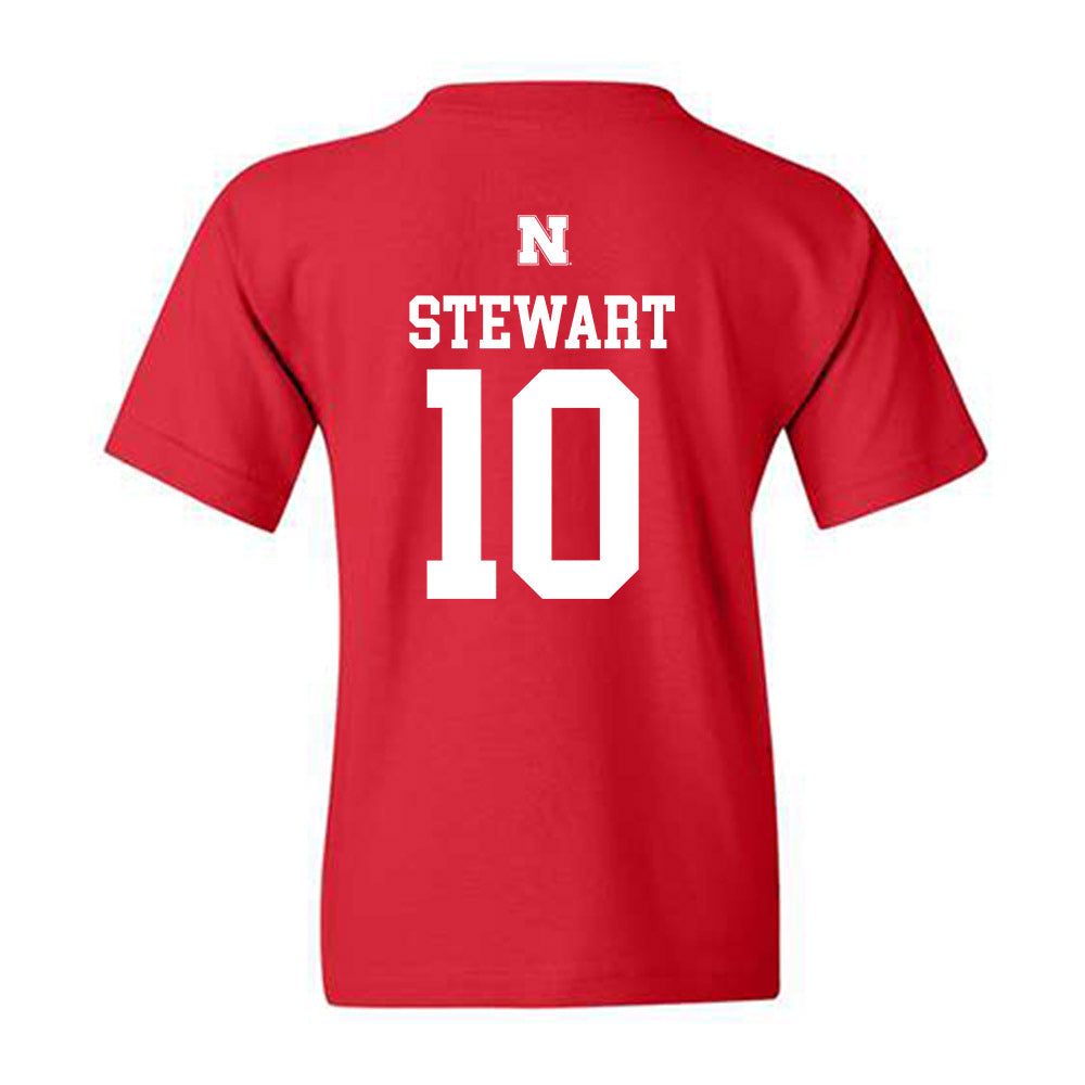 Nebraska - NCAA Women's Basketball : Madeline Stewart - Generic Shersey Youth T-Shirt-1