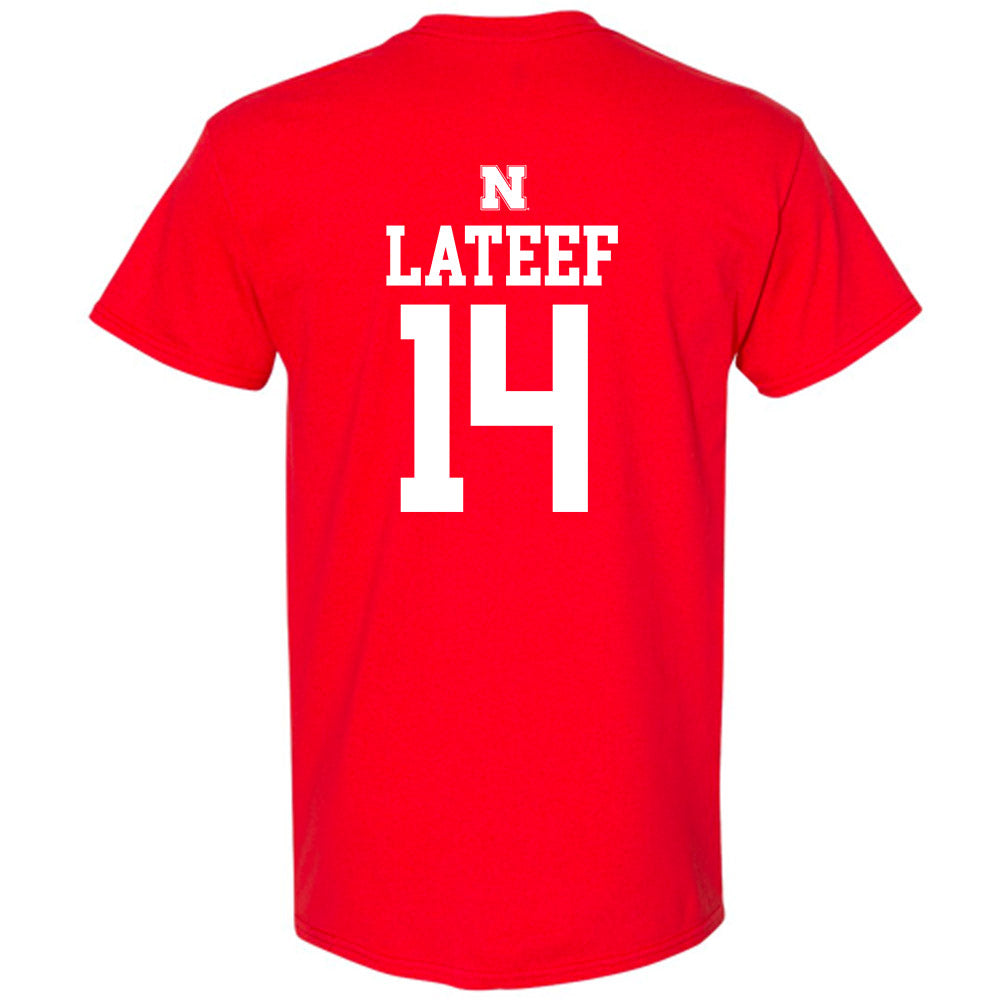 Nebraska - NCAA Football : TJ Lateef - Generic Shersey T-Shirt-1
