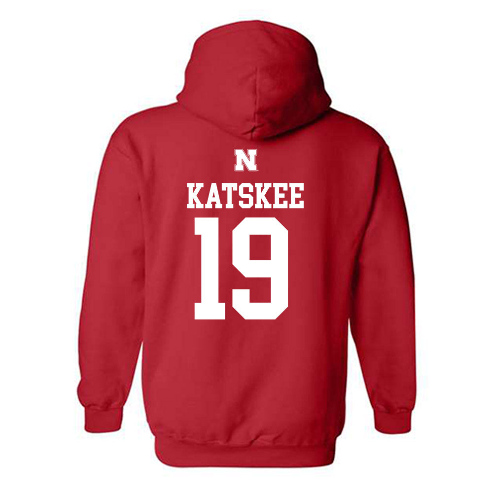 Nebraska - NCAA Baseball : Cooper Katskee - Generic Shersey Hooded Sweatshirt-1
