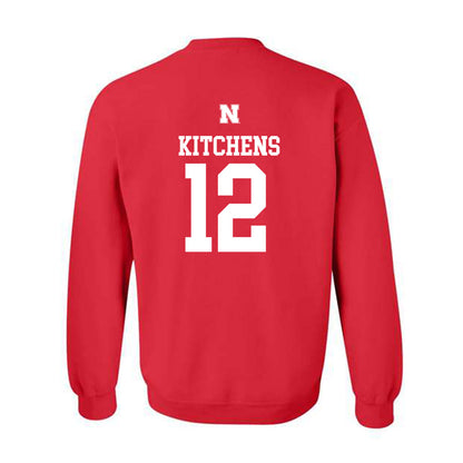 Nebraska - NCAA Baseball : Cole Kitchens - Generic Shersey Crewneck Sweatshirt-1