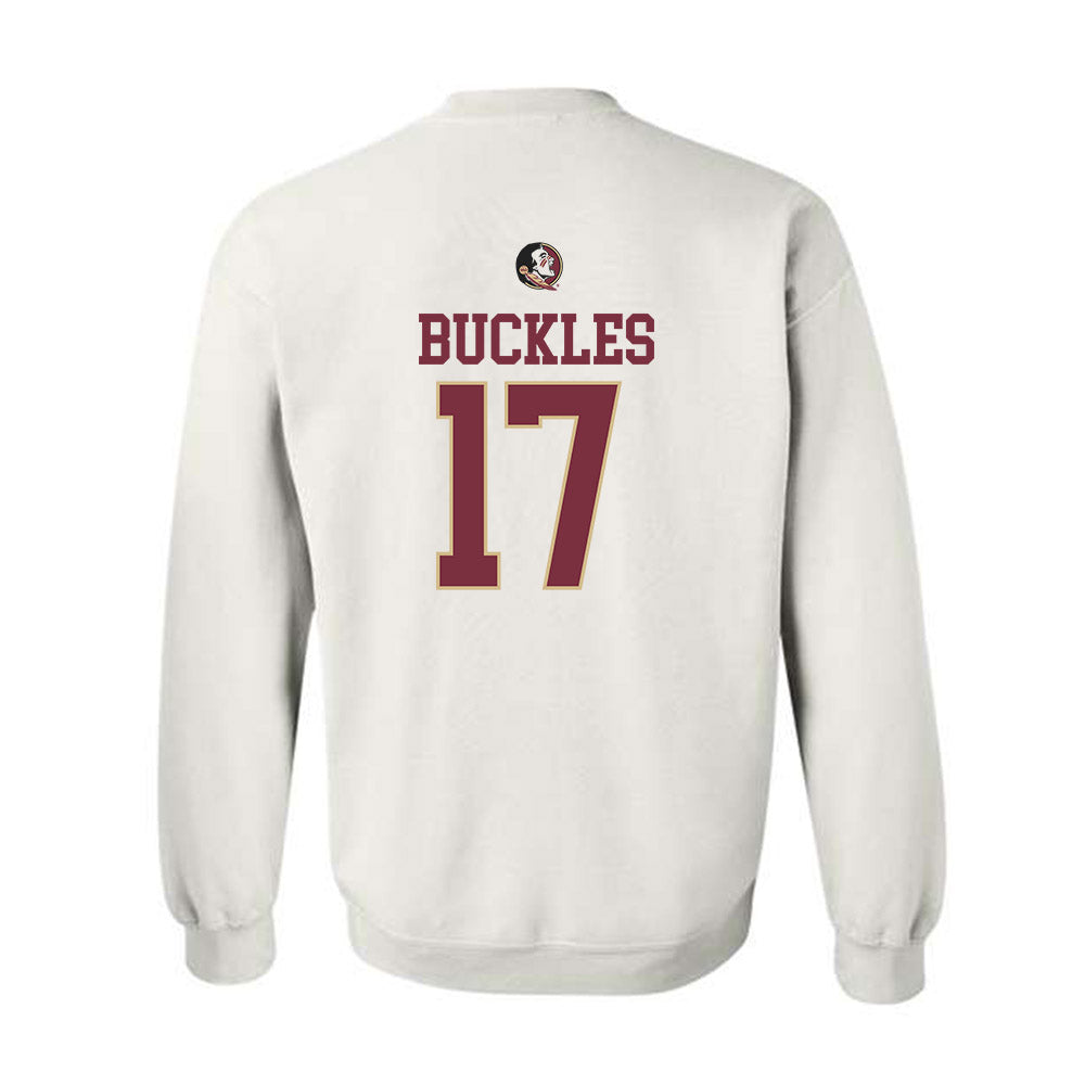FSU - NCAA Baseball : Charlie Buckles - Fashion Shersey Crewneck Sweatshirt-1