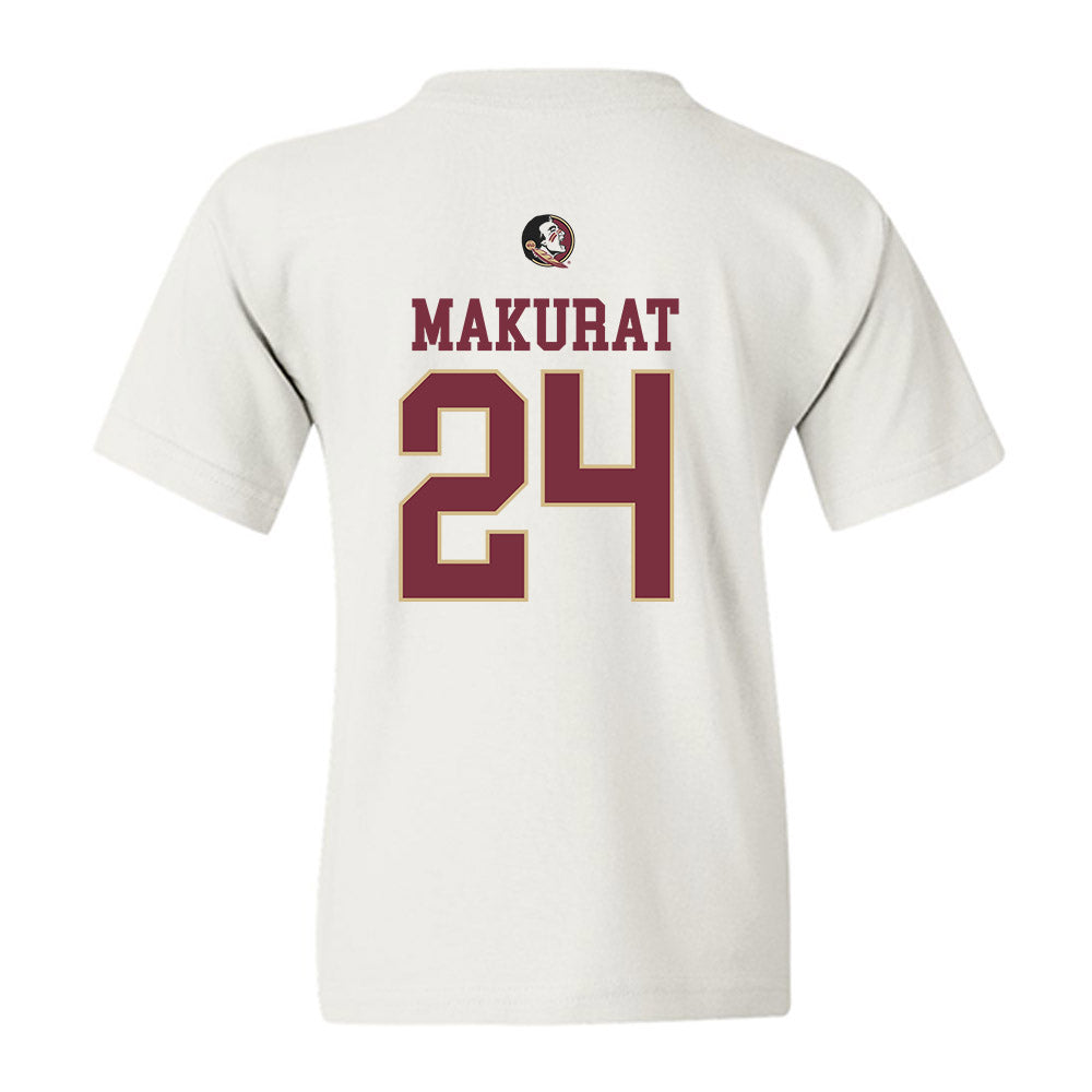FSU - NCAA Women's Basketball : Agata Makurat - Fashion Shersey Youth T-Shirt-1
