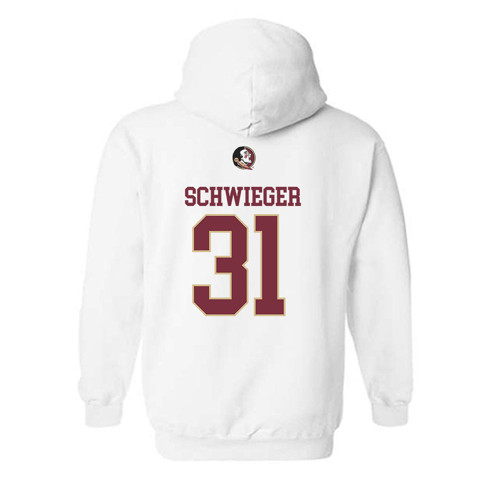 FSU - NCAA Men's Basketball : Cooper Schwieger - Fashion Shersey Hooded Sweatshirt-1