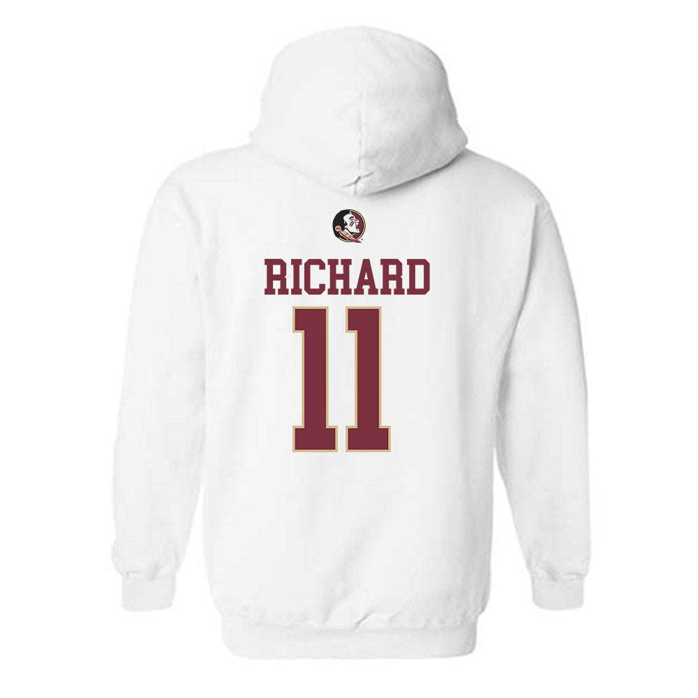 FSU - NCAA Football : Cj Richard - Fashion Shersey Hooded Sweatshirt-1