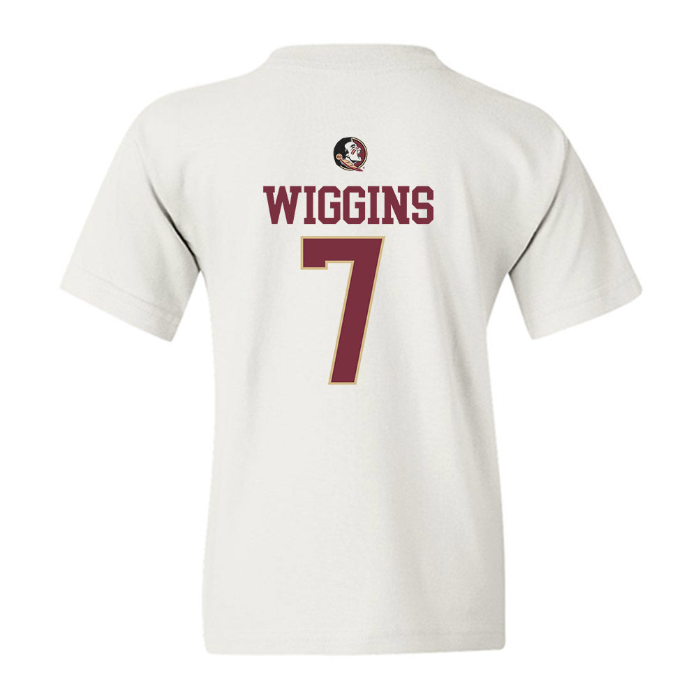 FSU - NCAA Men's Basketball : Chauncey Wiggins - Fashion Shersey Youth T-Shirt-1
