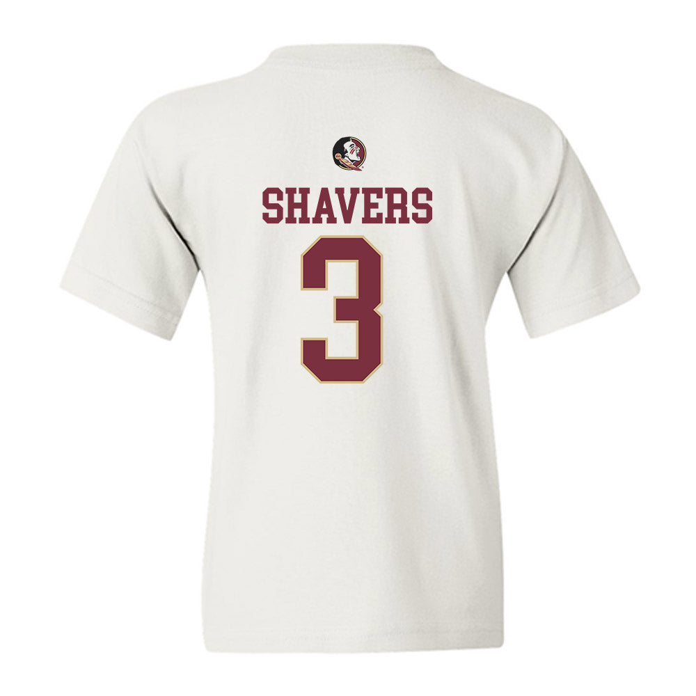FSU - NCAA Women's Basketball : Jasmine Shavers - Fashion Shersey Youth T-Shirt-1
