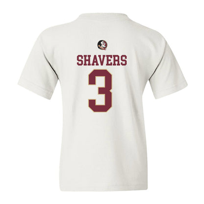 FSU - NCAA Women's Basketball : Jasmine Shavers - Fashion Shersey Youth T-Shirt-1