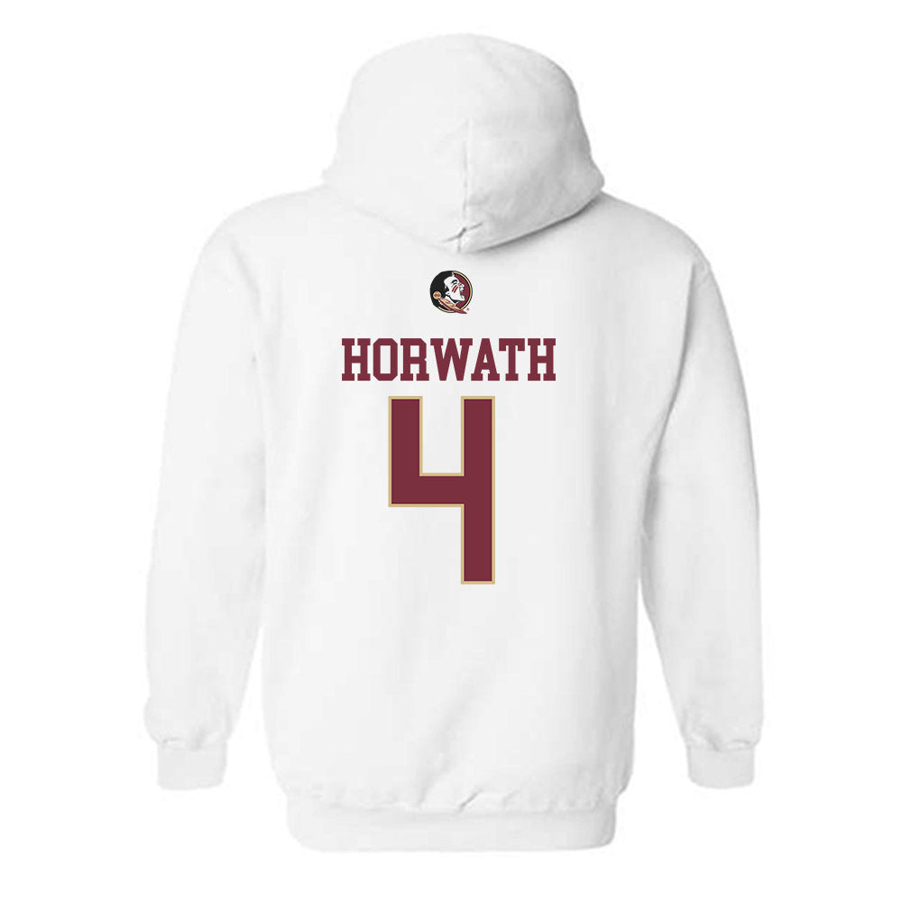 FSU - NCAA Beach Volleyball : Jess Horwath - Fashion Shersey Hooded Sweatshirt-1