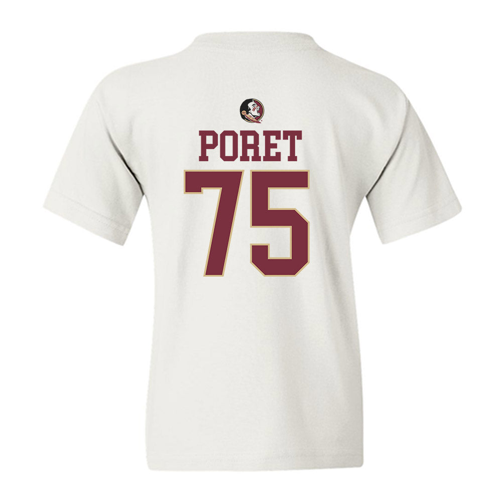FSU - NCAA Football : Sean Poret - Fashion Shersey Youth T-Shirt-1