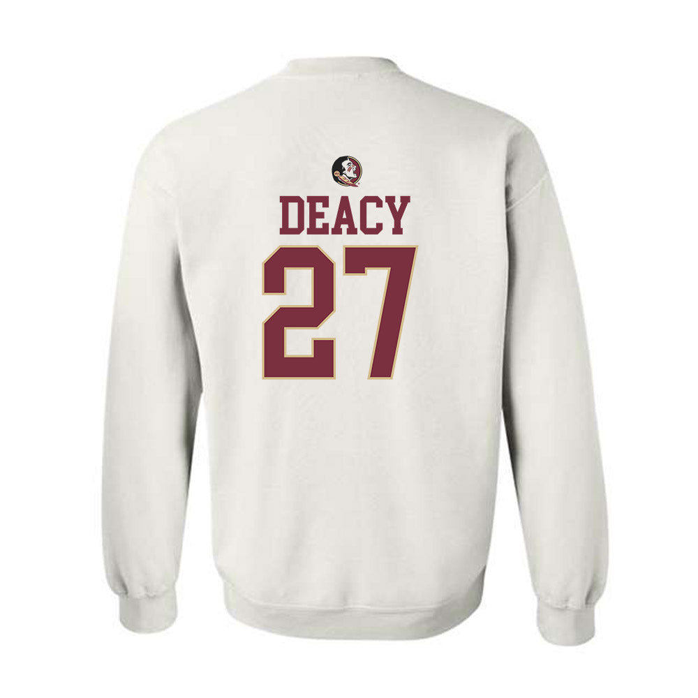 FSU - NCAA Women's Lacrosse : Alyssa Deacy - Fashion Shersey Crewneck Sweatshirt-1