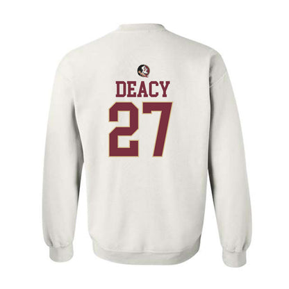 FSU - NCAA Women's Lacrosse : Alyssa Deacy - Fashion Shersey Crewneck Sweatshirt-1
