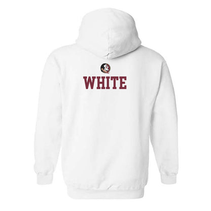 FSU - NCAA Men's Track & Field : Trace White - Fashion Shersey Hooded Sweatshirt-1