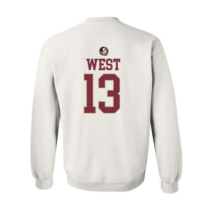 FSU - NCAA Women's Lacrosse : Peyton West - Fashion Shersey Crewneck Sweatshirt-1