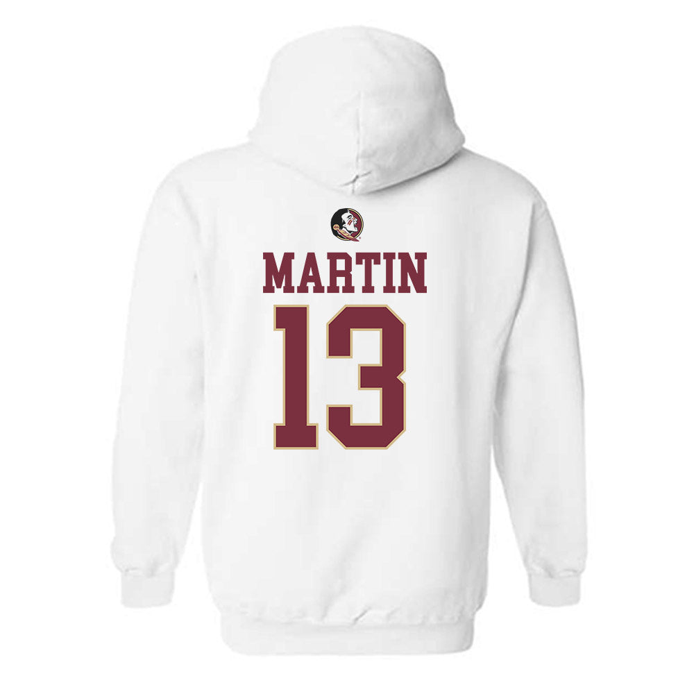 FSU - NCAA Men's Lacrosse : Kyle Martin - Fashion Shersey Hooded Sweatshirt-1