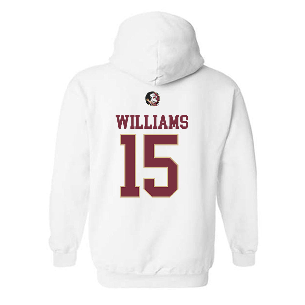 FSU - NCAA Women's Basketball : Sole Williams - Fashion Shersey Hooded Sweatshirt-1