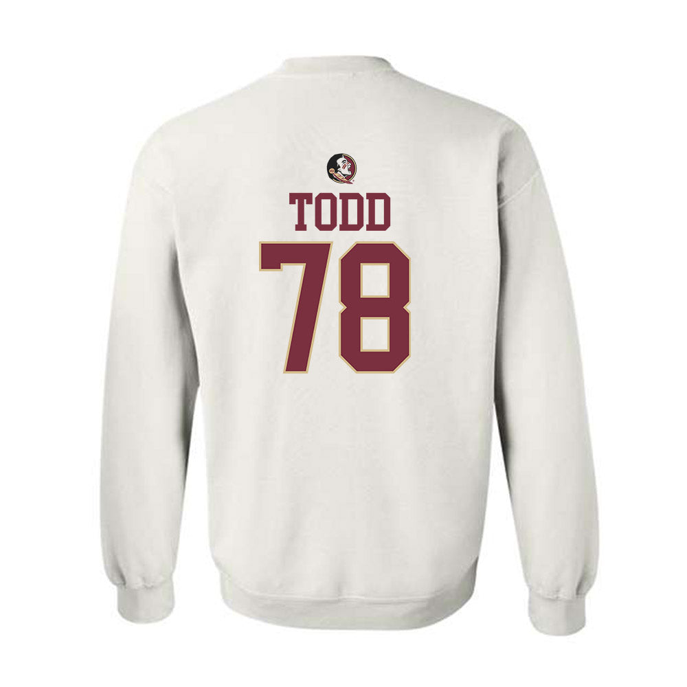 FSU - NCAA Football : Jayden Todd - Fashion Shersey Crewneck Sweatshirt-1