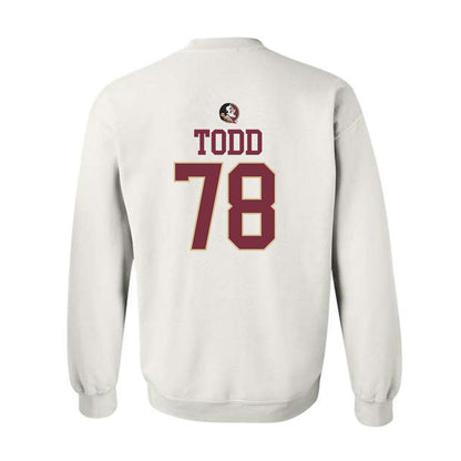 FSU - NCAA Football : Jayden Todd - Fashion Shersey Crewneck Sweatshirt-1