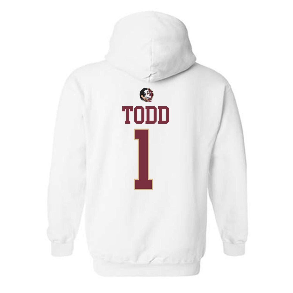 FSU - NCAA Women's Soccer : Adelyn Todd - Fashion Shersey Hooded Sweatshirt-1