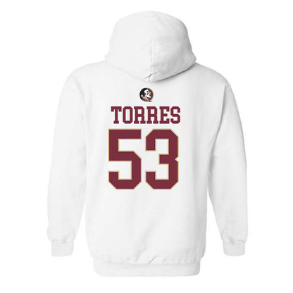 FSU - NCAA Football : Brandon Torres - Fashion Shersey Hooded Sweatshirt-1
