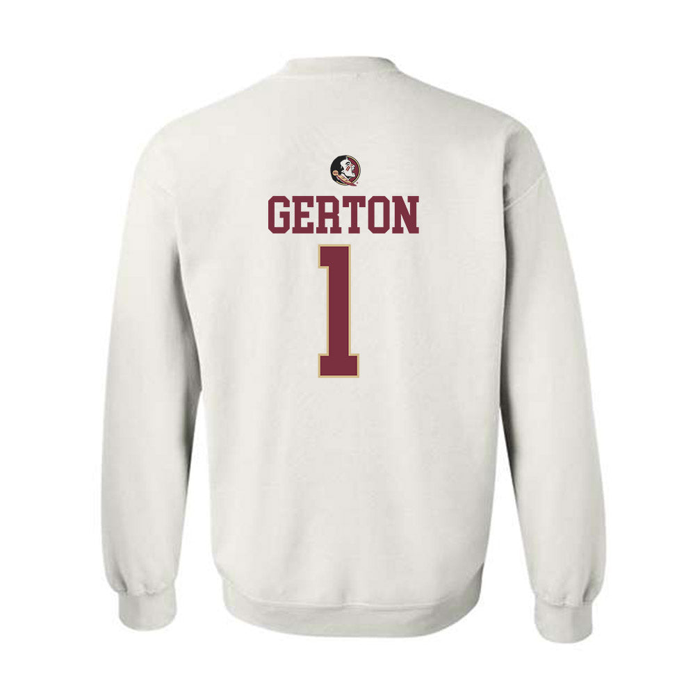 FSU - NCAA Women's Basketball : Mari Gerton - Fashion Shersey Crewneck Sweatshirt-1