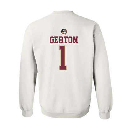 FSU - NCAA Women's Basketball : Mari Gerton - Fashion Shersey Crewneck Sweatshirt-1