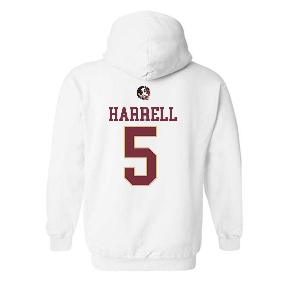 FSU - NCAA Women's Lacrosse : Summer Harrell - Fashion Shersey Hooded Sweatshirt-1
