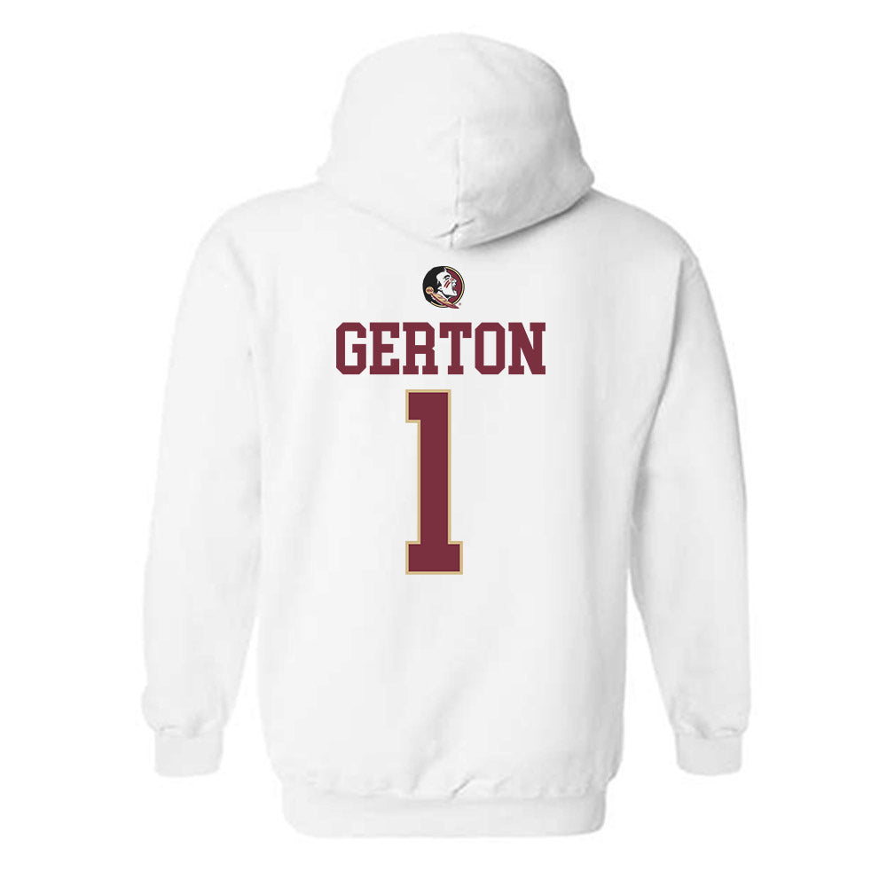 FSU - NCAA Women's Basketball : Mari Gerton - Fashion Shersey Hooded Sweatshirt-1