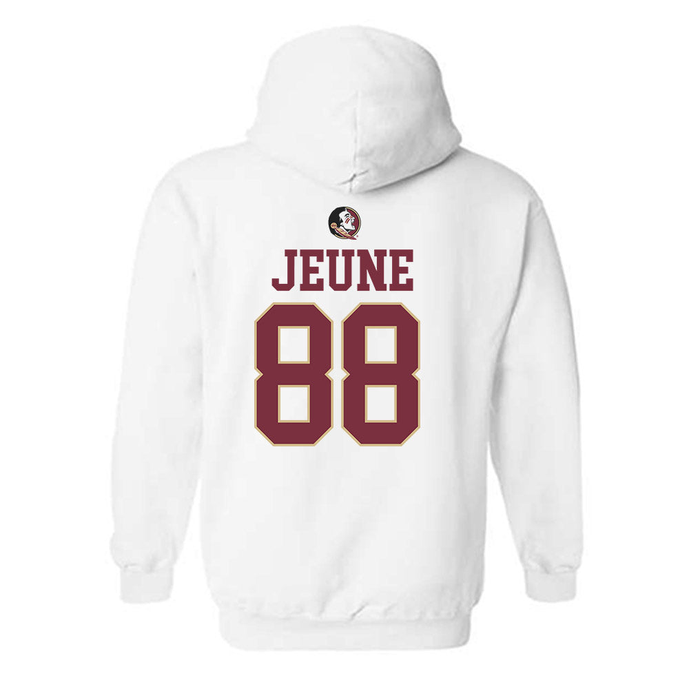 FSU - NCAA Football : Keenen Jeune - Fashion Shersey Hooded Sweatshirt-1